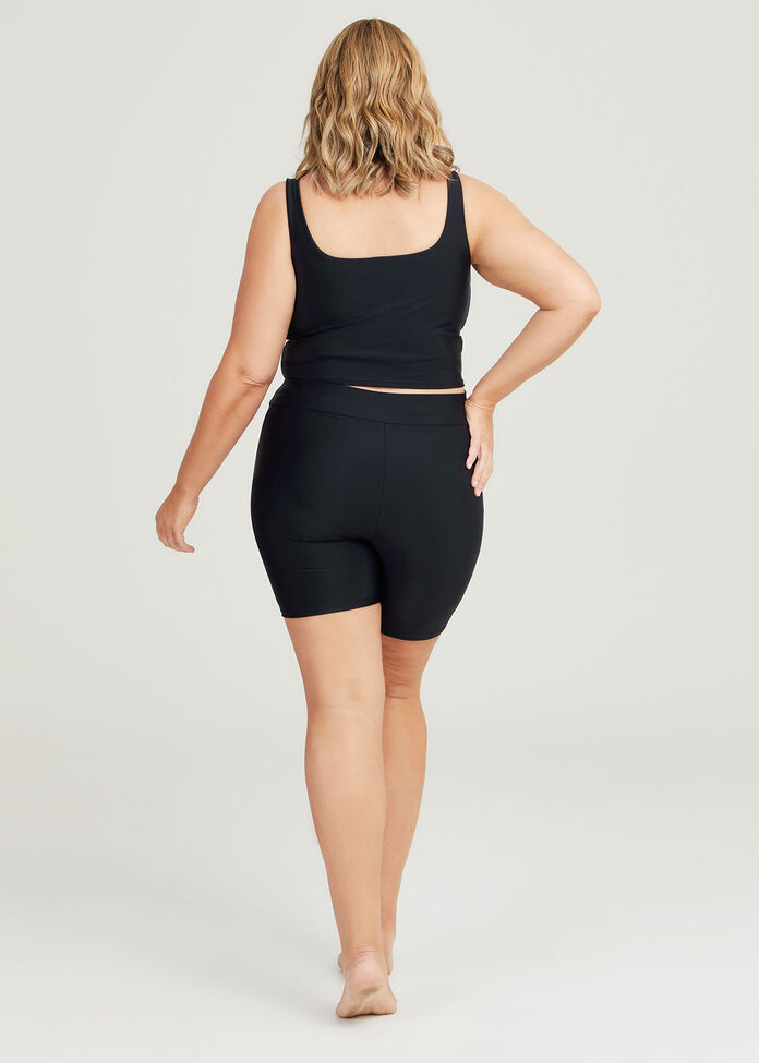 Shop Square Neck Crop Swim Top in Black, Sizes 1230 Taking Shape AU