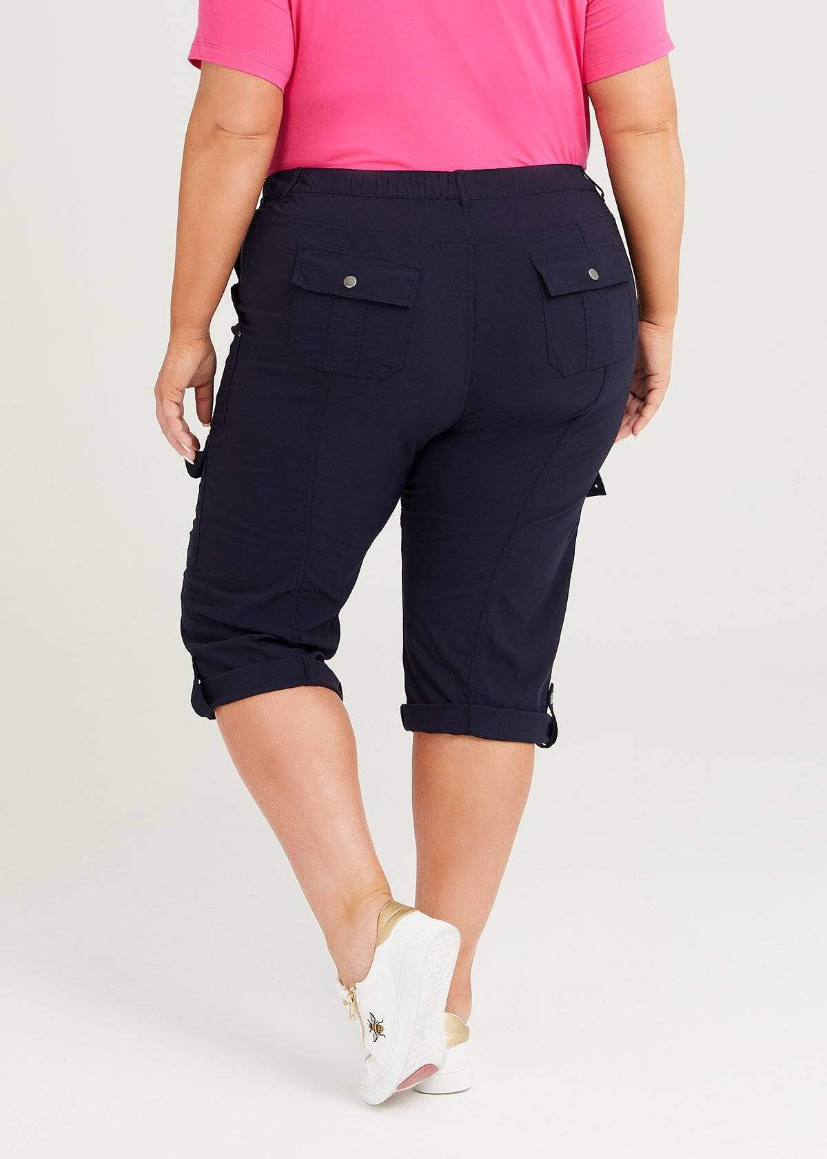 Lee comfort waist sales capris plus size