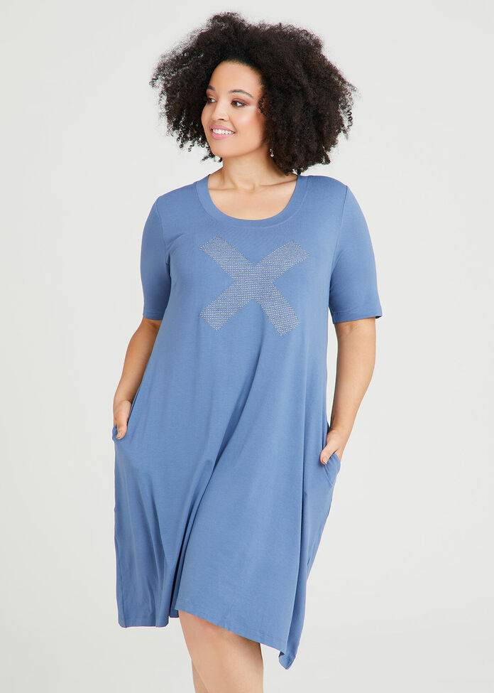 Shop Plus Size Natural Glam Dress in Blue | Taking Shape AU