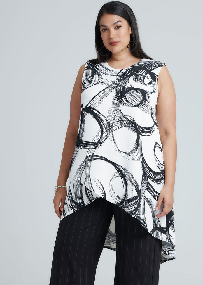 Brush Swirl Top, , hi-res