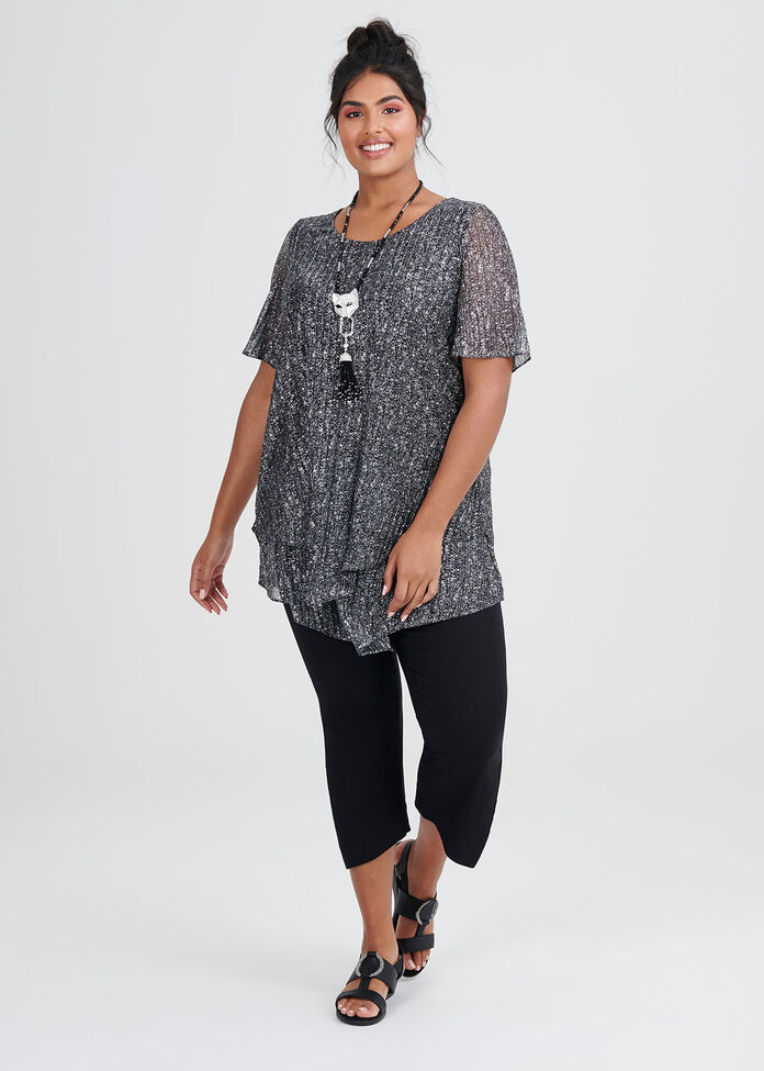 Shop Plus Size Iridescent Top in Black | Sizes 12-30 | Taking Shape AU