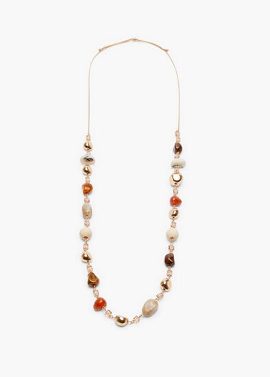 Natural Beaded Crystal Necklace