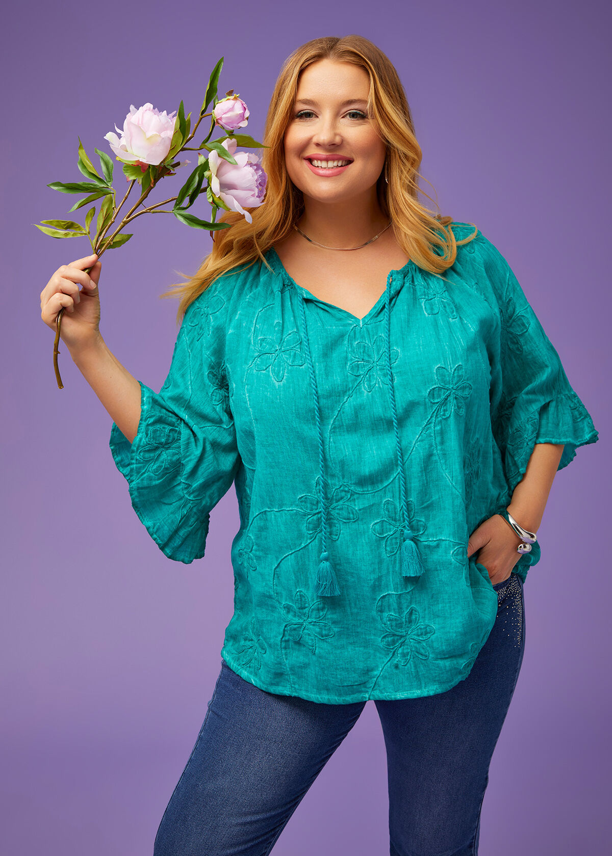 Plus Size Boho Tops USA Curve Festival Tops Taking Shape USA