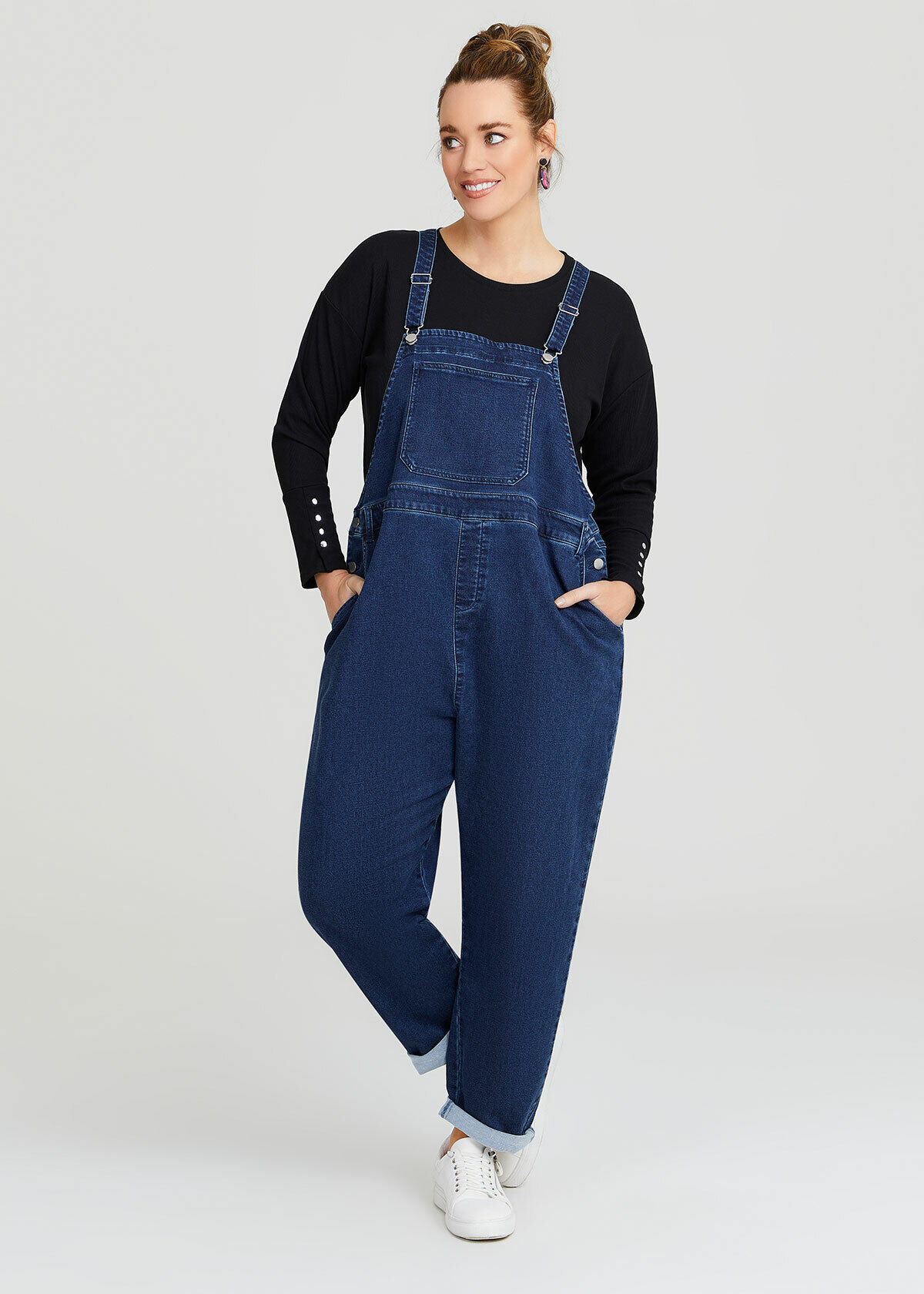Plus size hotsell denim dungarees uk