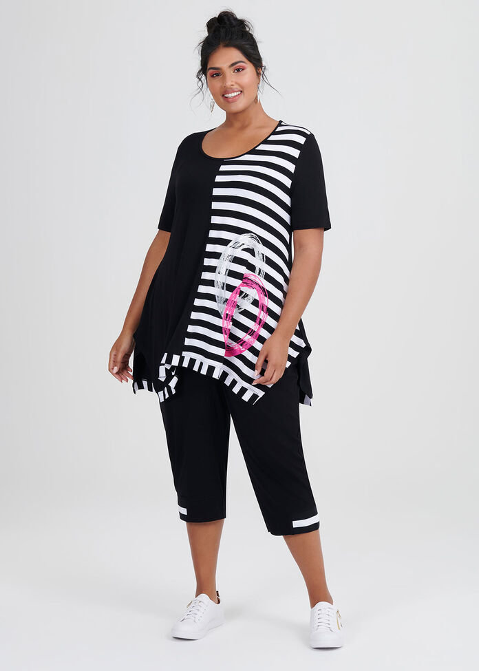 Get In Line Stripe Tunic, , hi-res