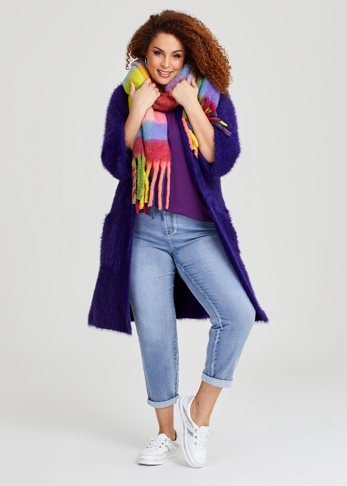 Shop Bright Check Scarf in Multi | Accessories | Taking Shape AU