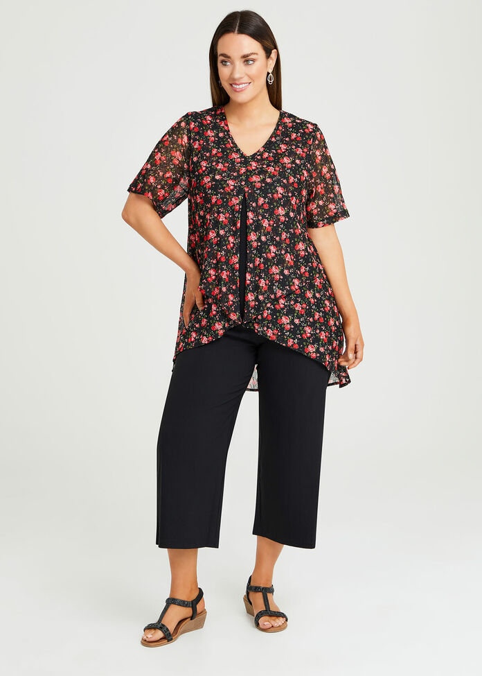 Olivia Overlay Mesh Tunic, , hi-res