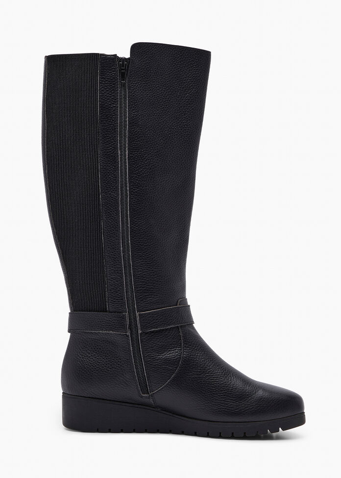 Leather Knee High Boot, , hi-res