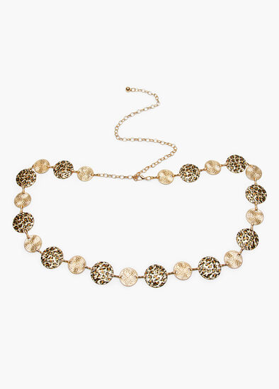 Gold Leopard Chain Belt