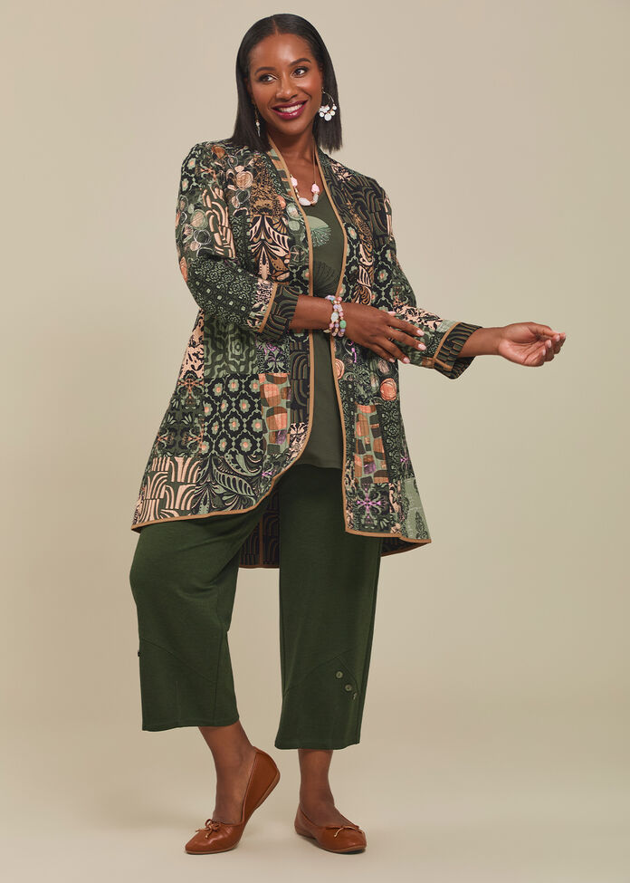 Reversible Quilt Natural Jacket, , hi-res