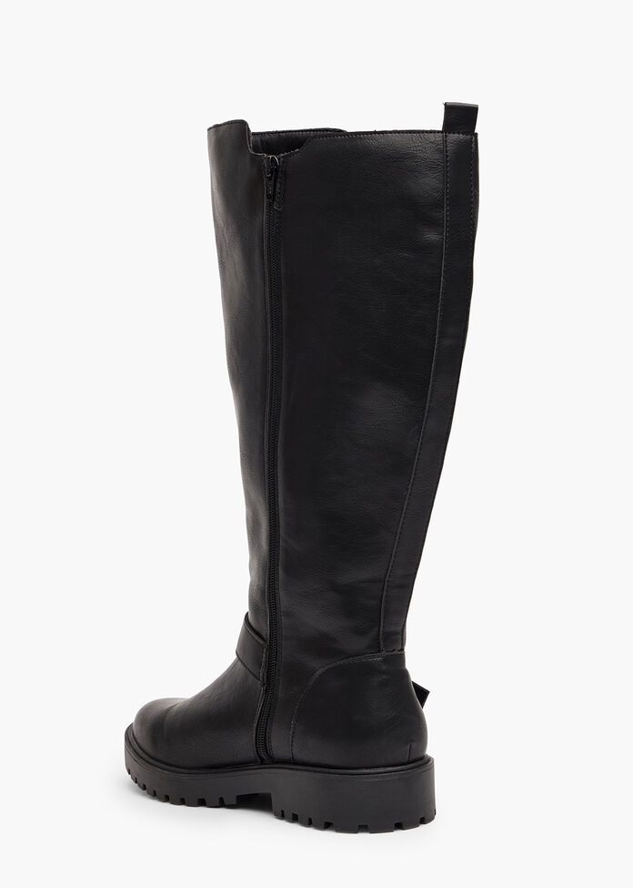 Chunky Knee High Boot, BLACK, hi-res