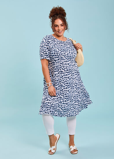 Plus Size Spot Bamboo Crush Dress