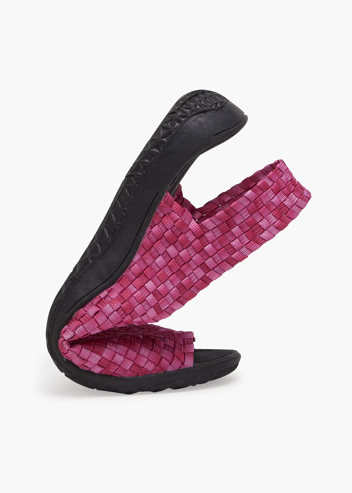 Woven elastic sandals hot sale