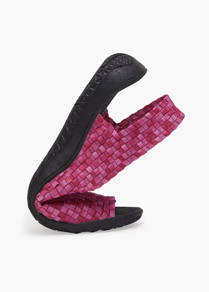 Shop Woven Stretch Slingback Sandal Comfortable Shoes Taking Shape AU