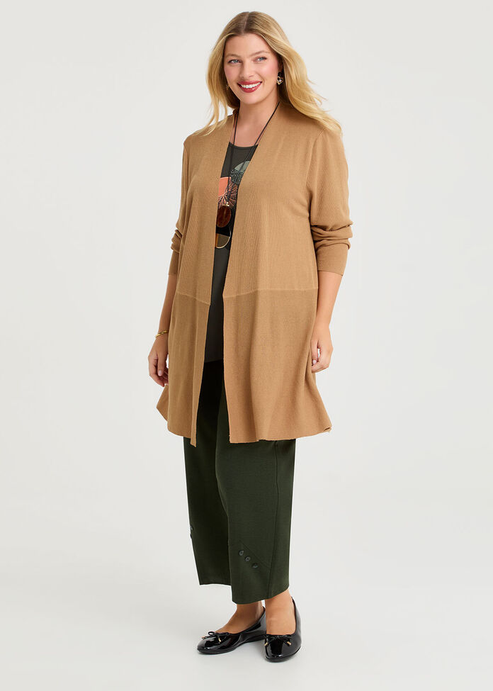 Peplum Milano Natural Cardigan, , hi-res