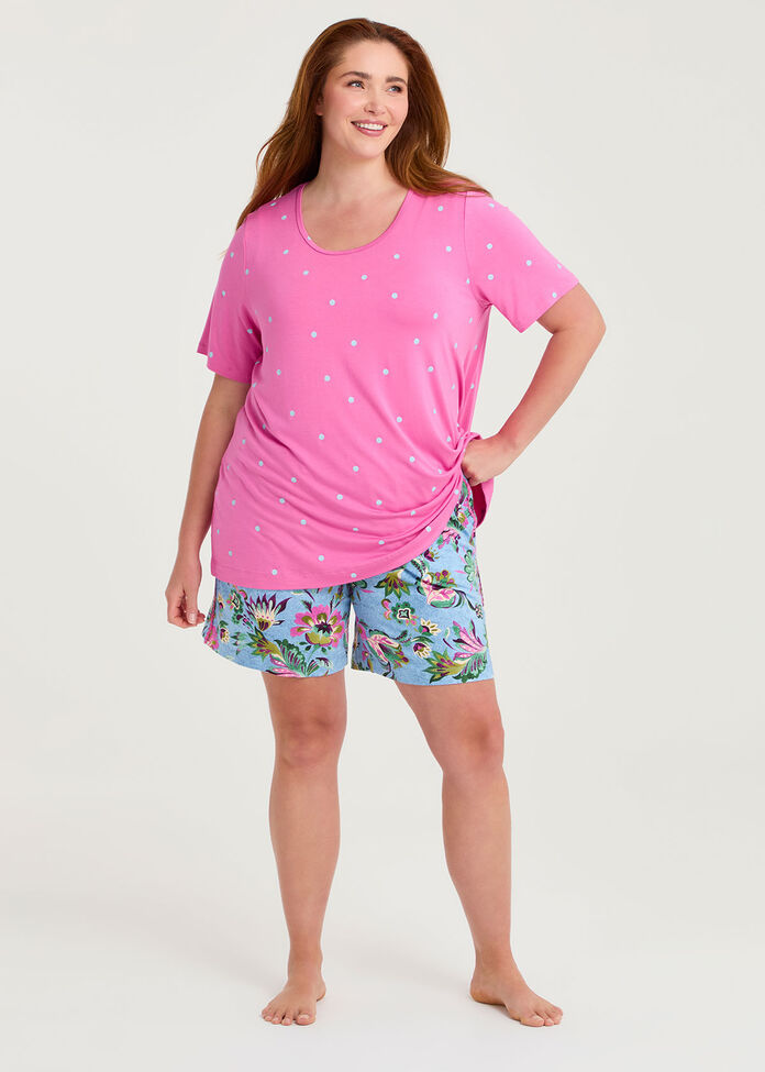Bamboo Petals Pyjama Short, , hi-res