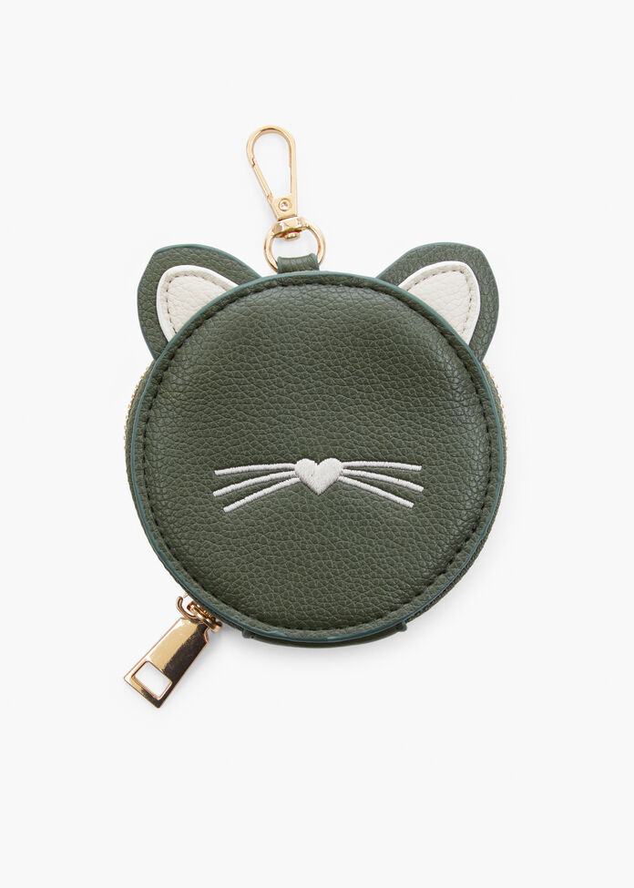 Cat Zip Coin Purse, , hi-res