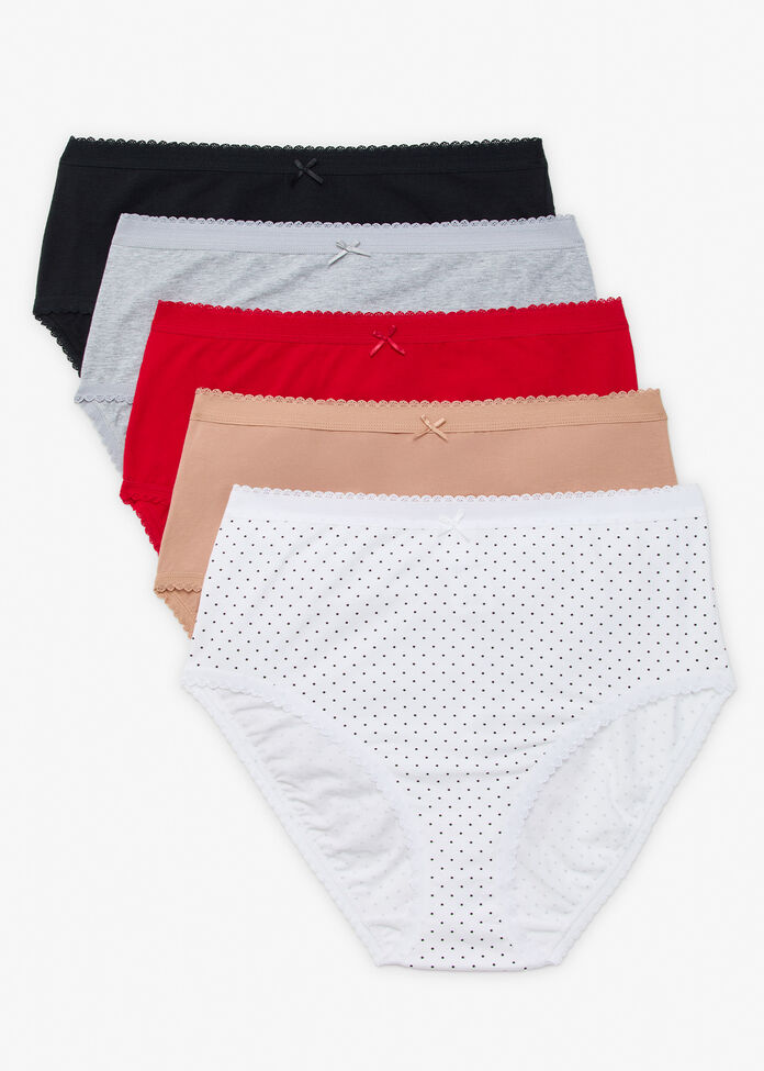 5 Pack Cotton Everyday Briefs, , hi-res