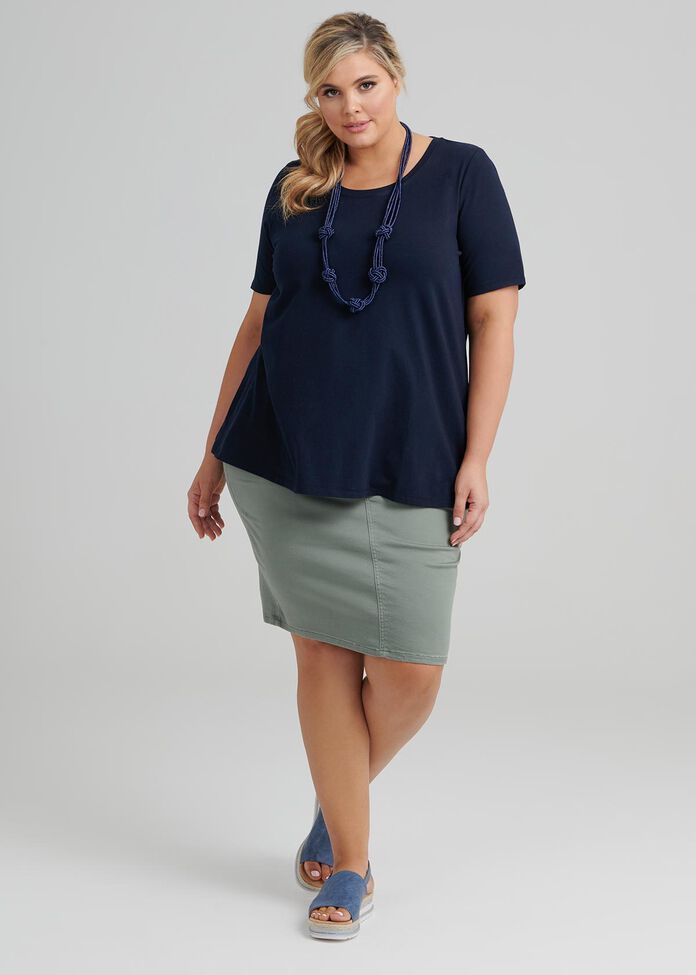 Shop Plus Size Easy Fit Skirt in Green | Sizes 12-30 | Taking Shape AU