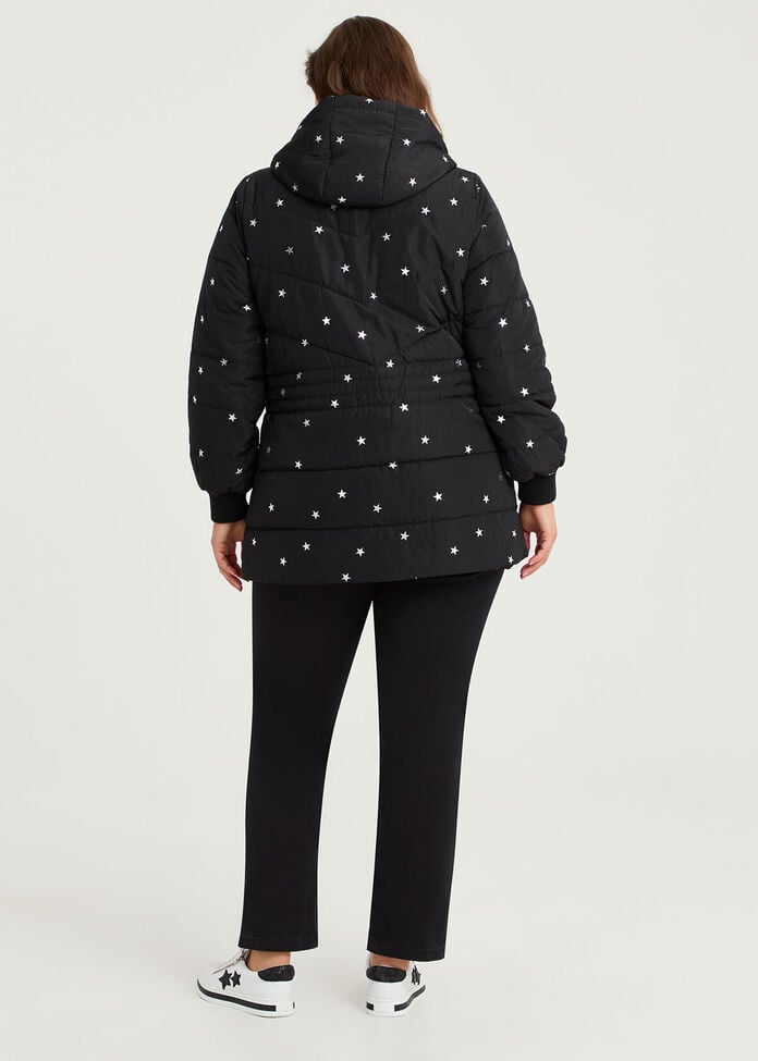 Star Quilted Puffer Jacket, , hi-res