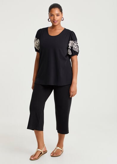 Plus Size The Travel Wide Leg Crop Jean