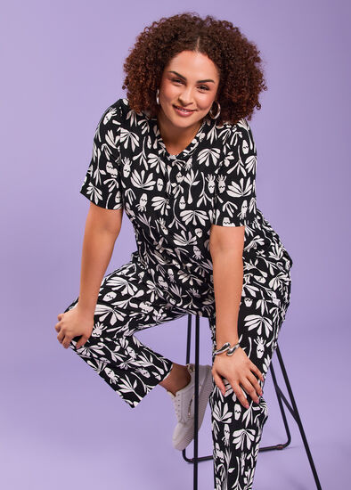 Plus Size Natural Tropics Top