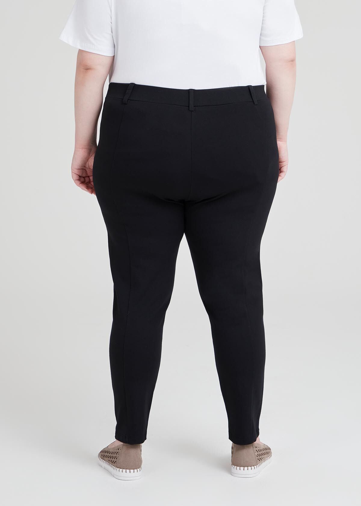 Shop Petite Ponte Seam Legging in Black 
