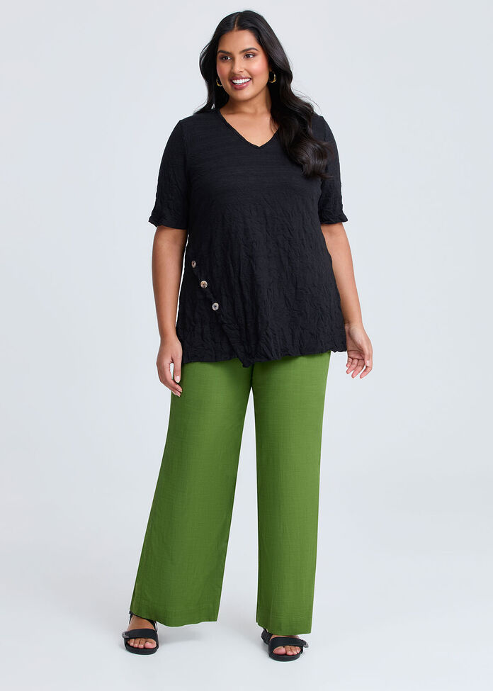 Cotton Mix Crush Top, , hi-res