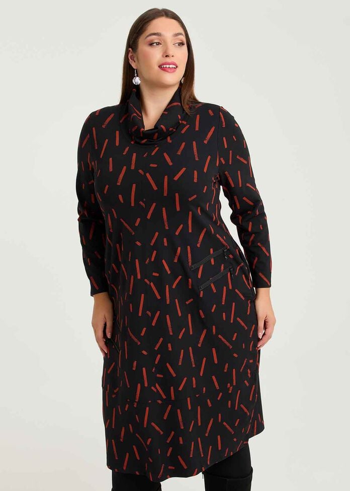 Ponte Lydia Zip Dress, , hi-res