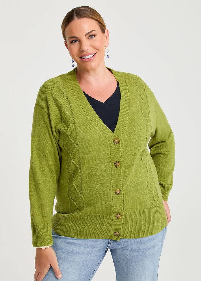 Soft Touch Cable Cardigan, , hi-res