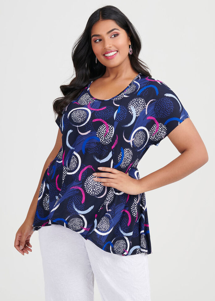 Shop Blue For You Top in Print in sizes 12 to 24 | Taking Shape