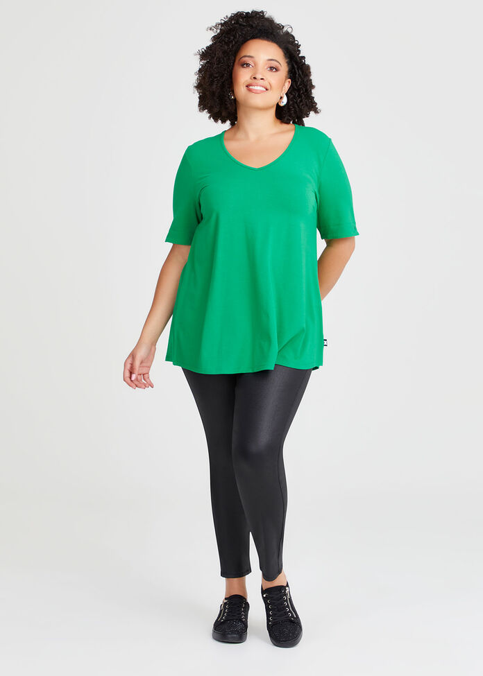 Natural Esme Top, JEWEL GREEN, hi-res