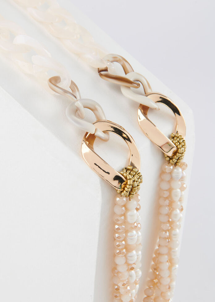 Pearl Links Necklace, , hi-res
