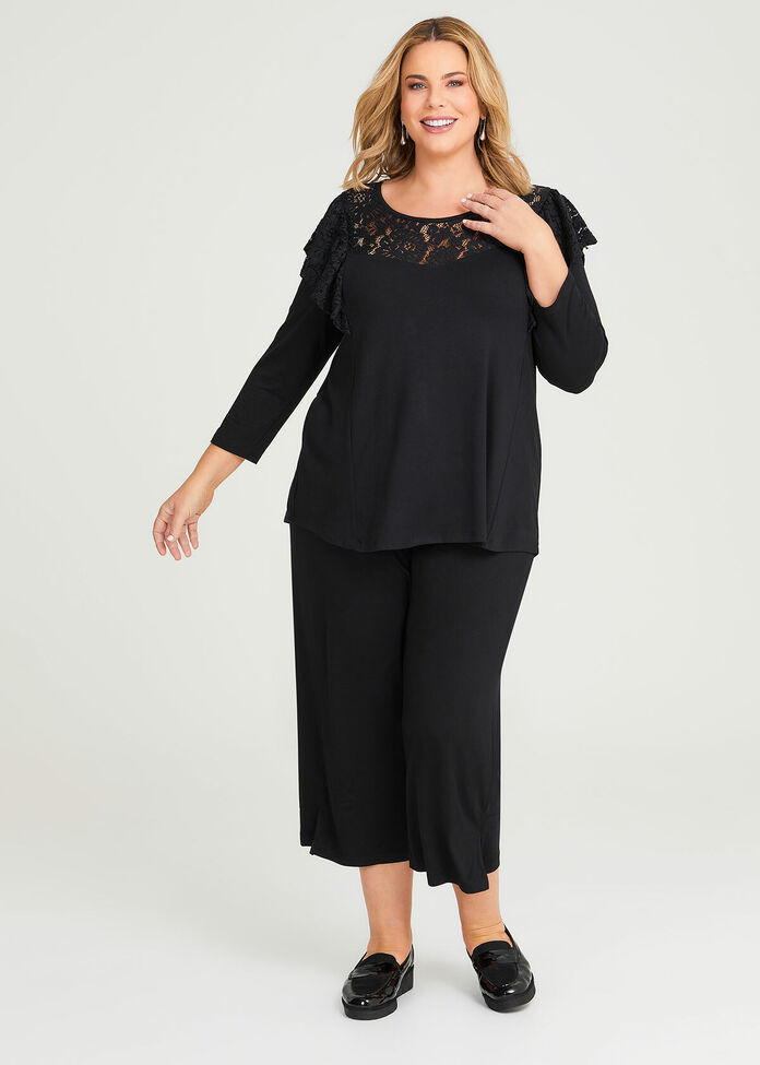 Shop Plus Size Natural Amira Top in Black | Sizes 12-30 | Taking Shape NZ