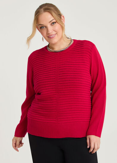 Plus Size Rib Detail Jumper