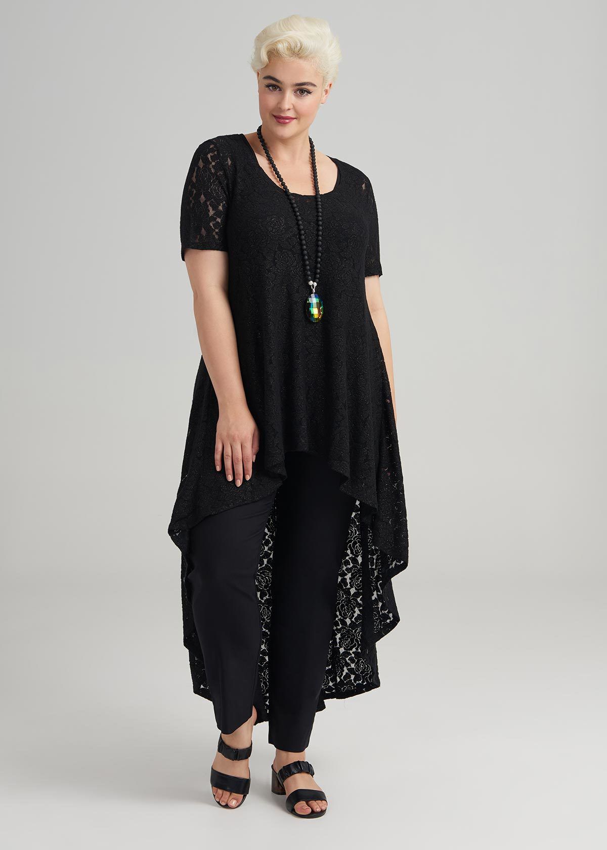 Shop Plus Size Lily Tunic in Black Taking Shape AU