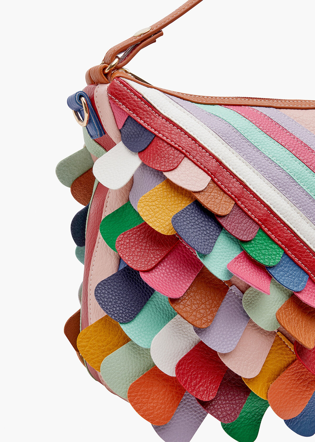 Multi coloured leather patchwork discount bags