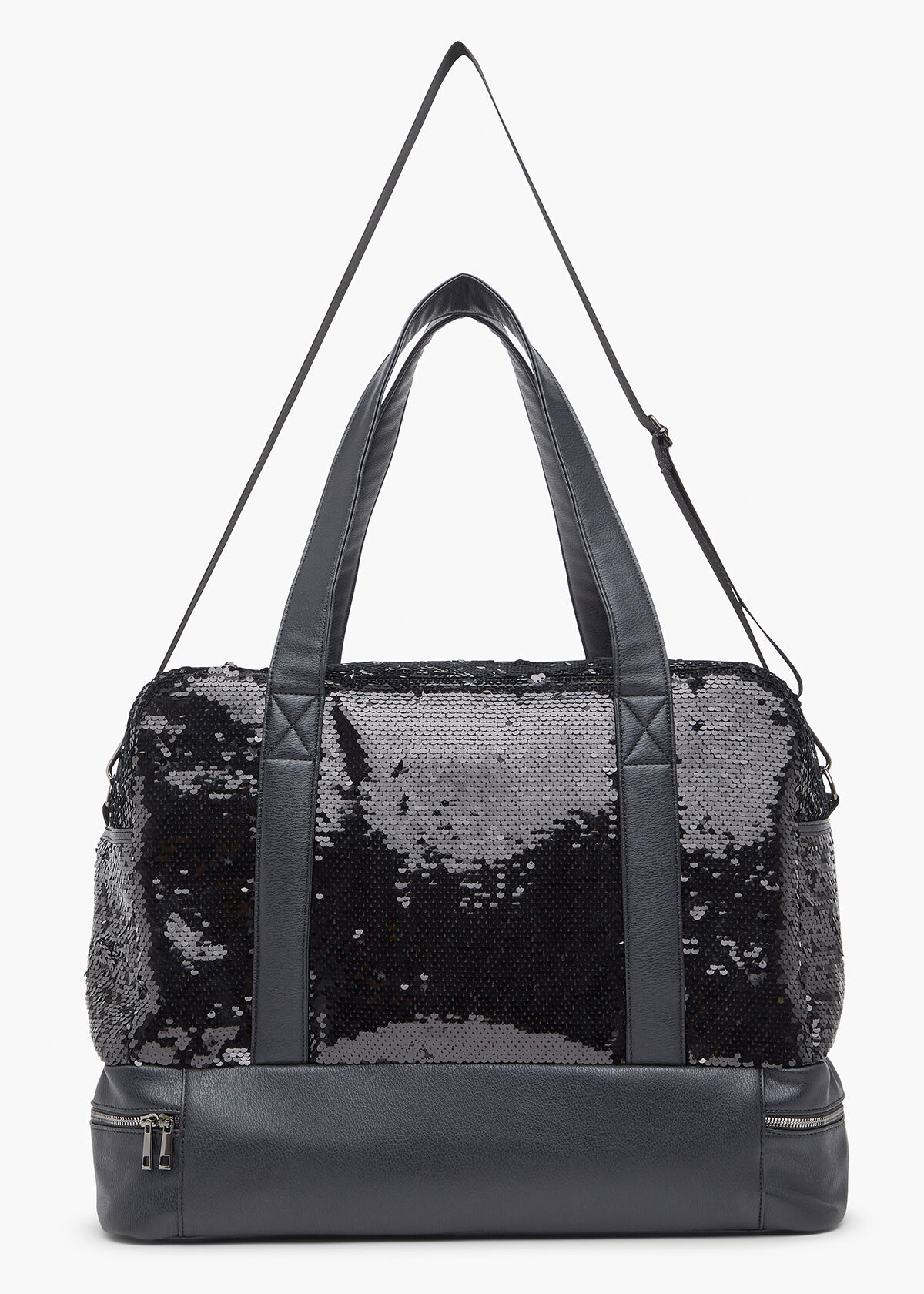 Sequin cheap weekender bag