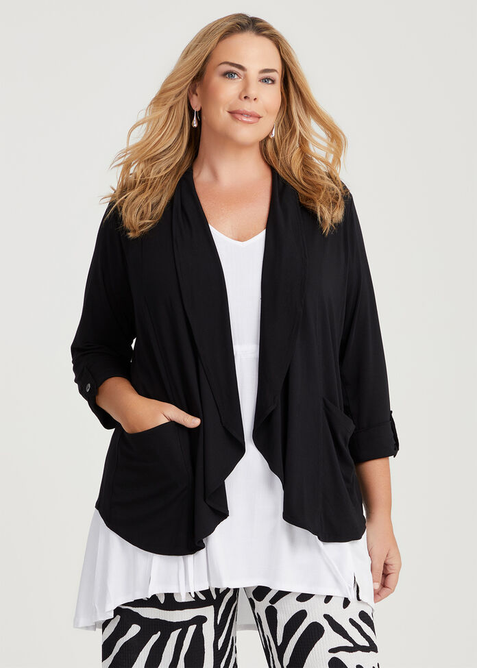 Bamboo Oasis Cardigan, , hi-res