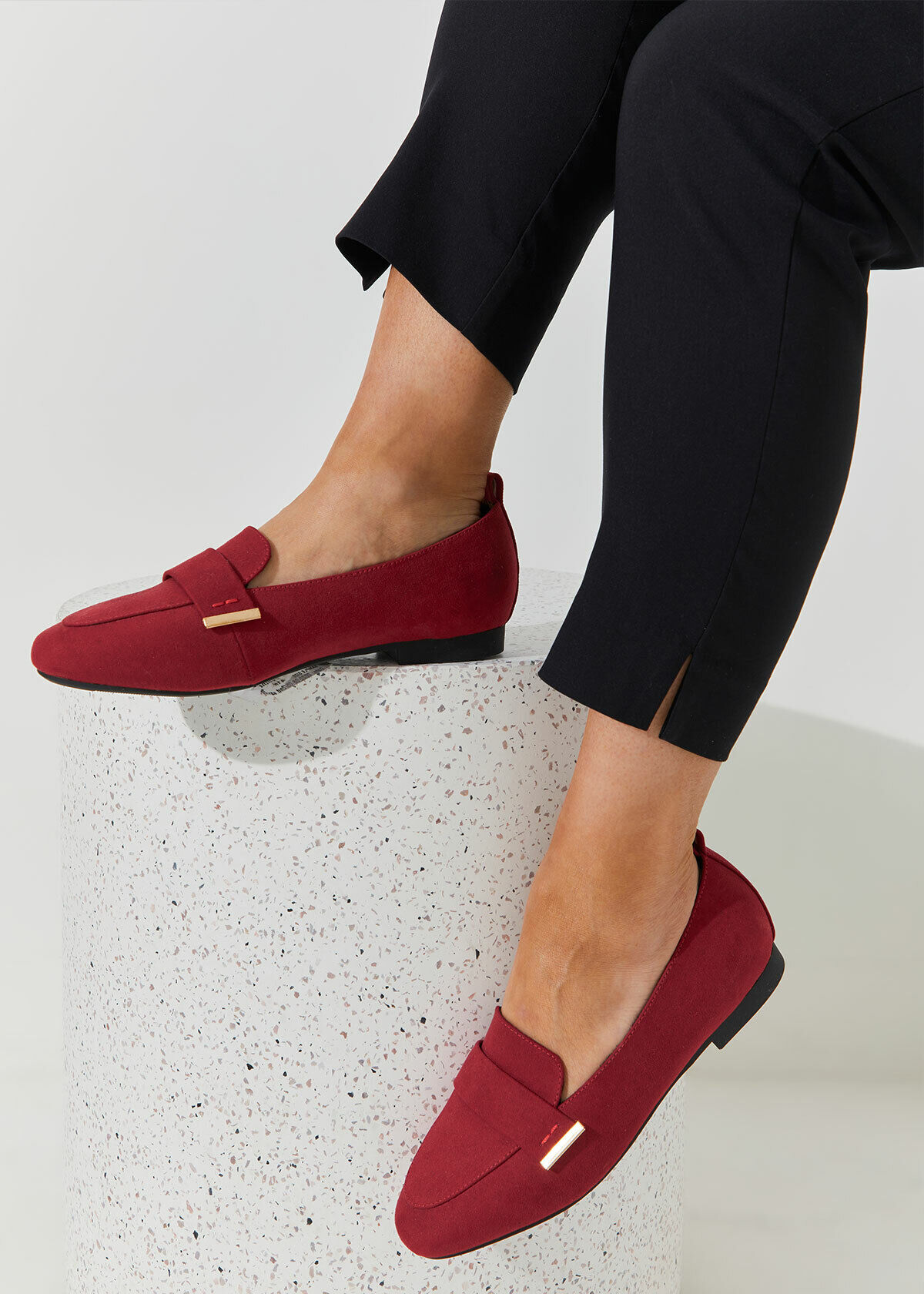 Red loafers womens uk hotsell