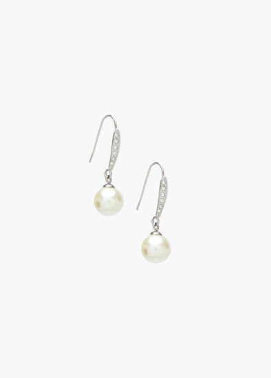 Silver Pearl Earrings