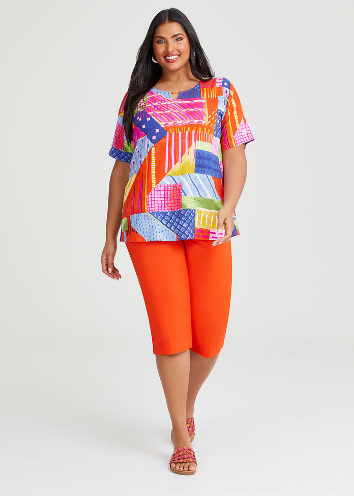 Shop Plus Size Natural Getaway Top in Multi | Taking Shape NZ