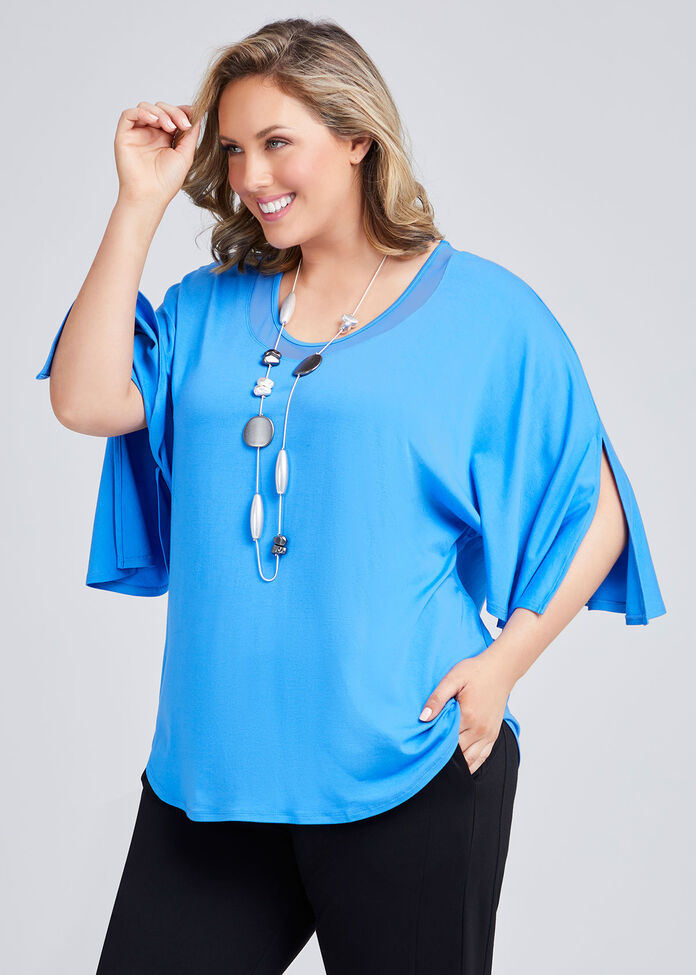 Bamboo Mesh Out & About Top, , hi-res