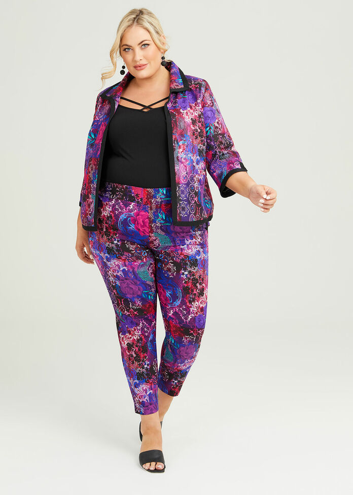 Shop Plus Size Rococo Linen Short Jacket in Multi | Taking Shape AU