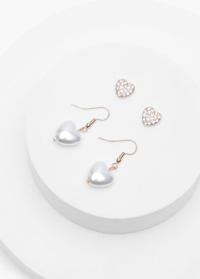 Heart Earring Set