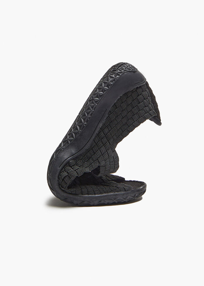 Shop Woven Stretch Covered Sandal Wide Fit Shoes Taking Shape AU