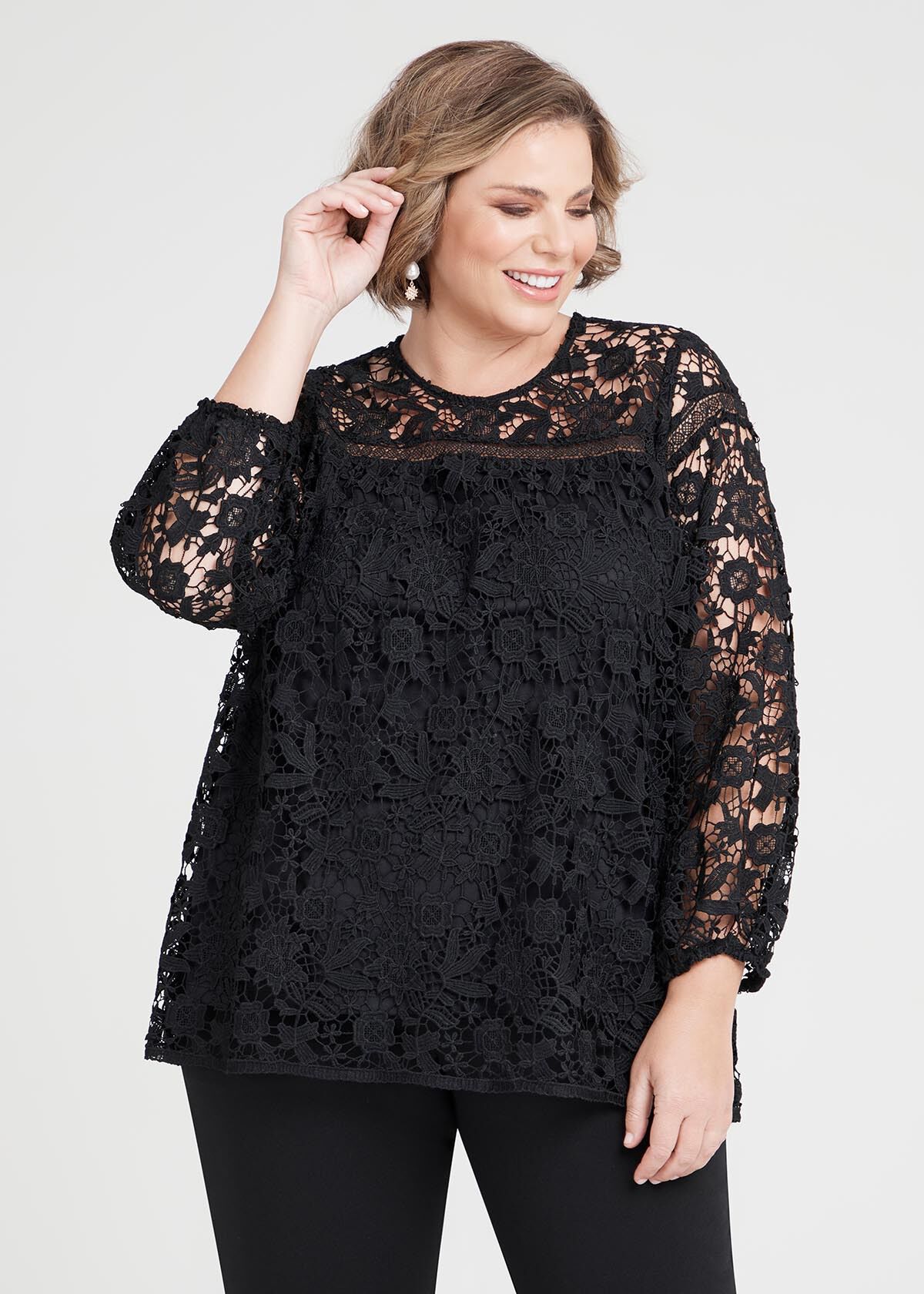 Plus Size Lily Lace Blouse Sizes 12 30 Taking Shape