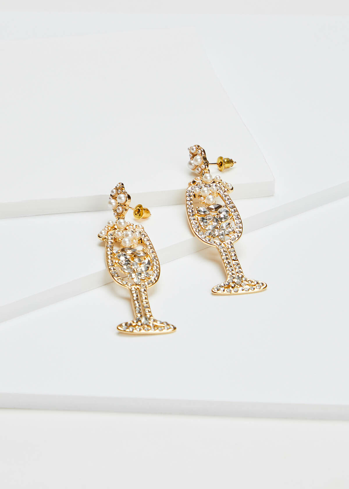 Champagne Crystal Earrings
