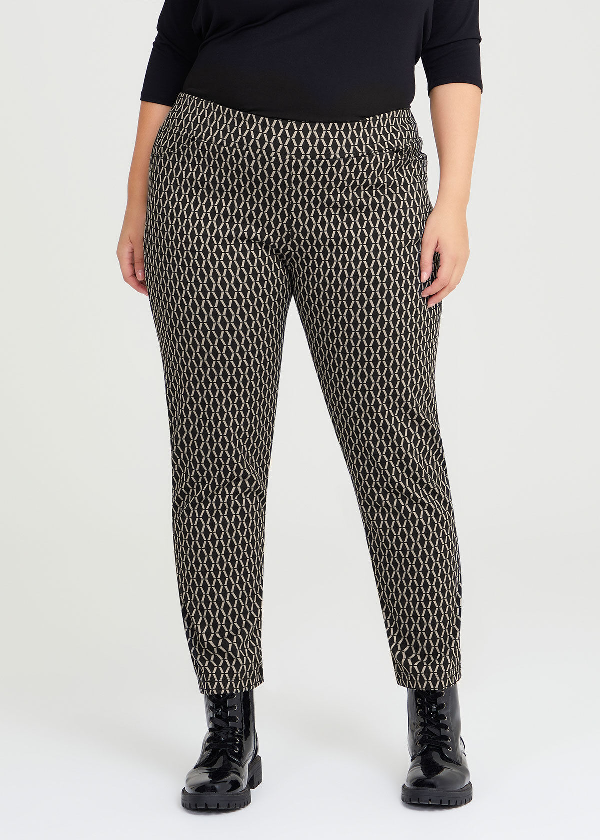 Shop Plus Size Ponte Lotte Monotone Pant, Multi | Taking Shape AU