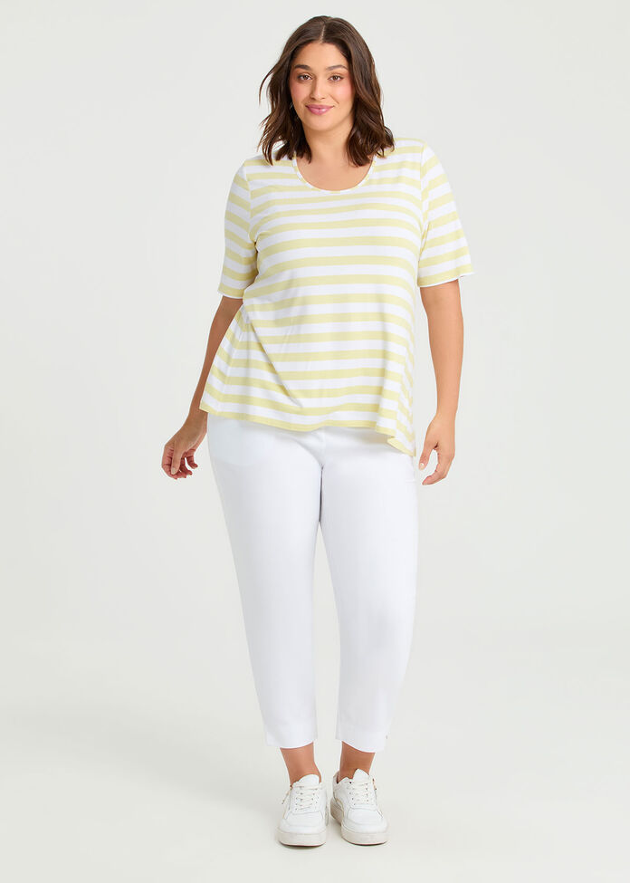 Natural Stripe Essential T-Shirt, , hi-res